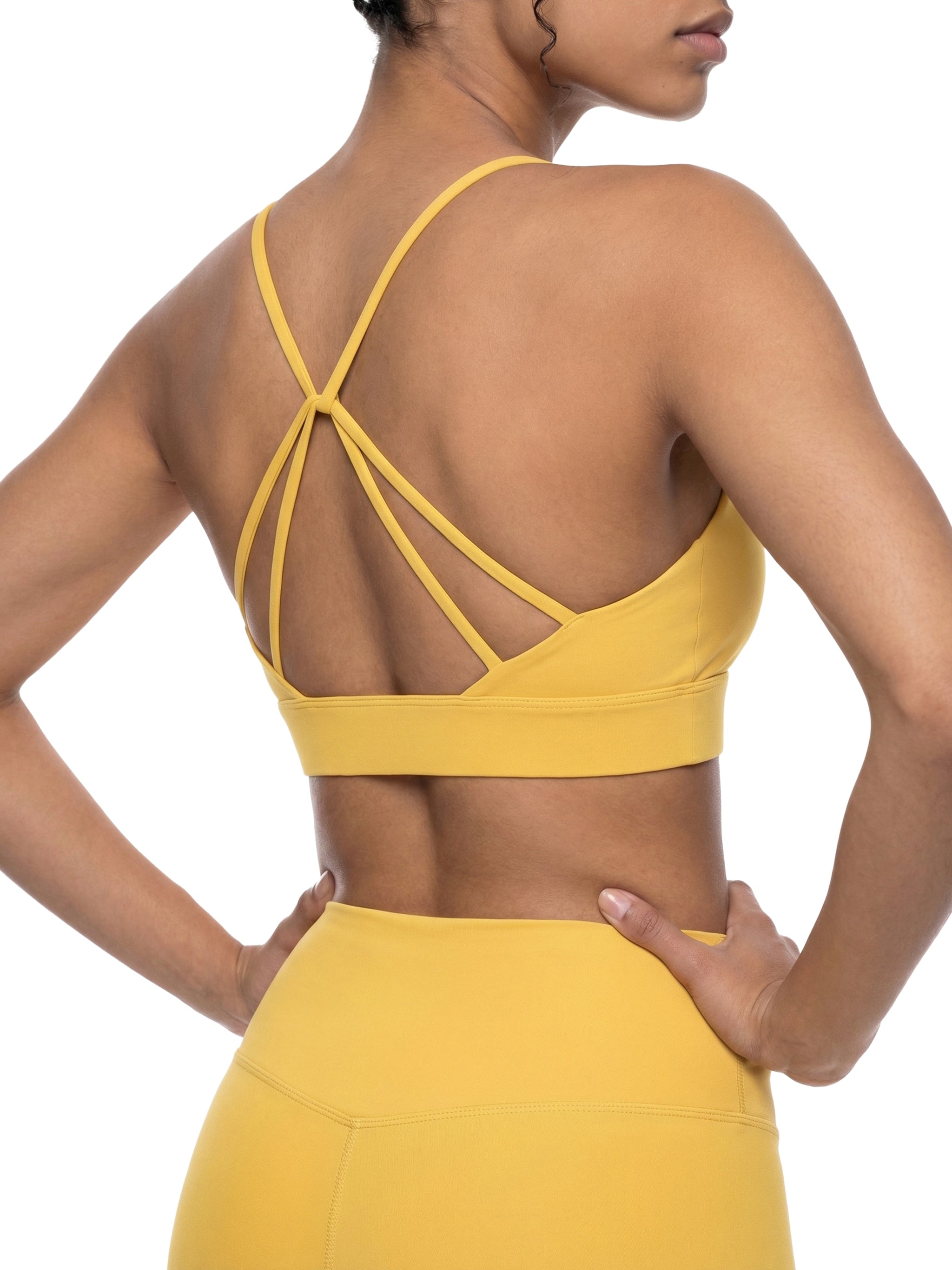 FYN Strappy Criss-Cross Yoga Sports Bra