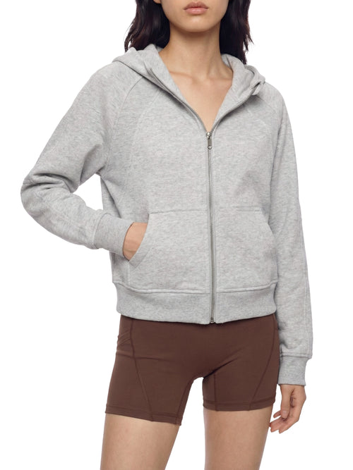 FYN Cropped Zip-Through Hoodie